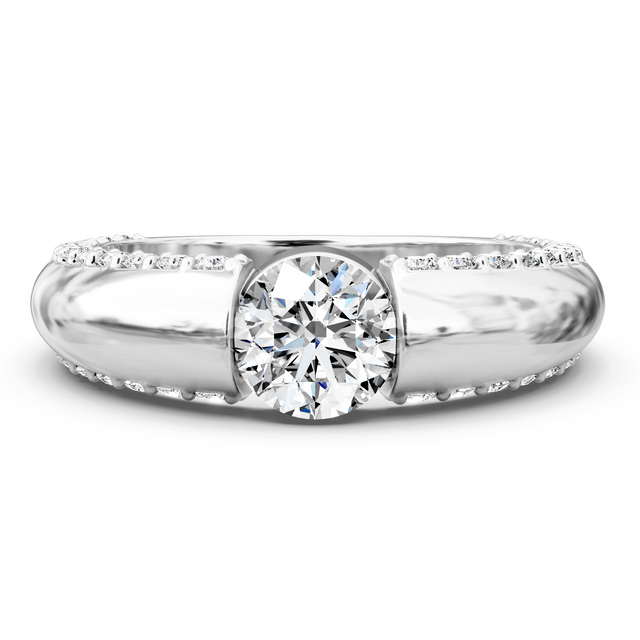 1.15-6.65 CT Round Cut Lab Grown Diamonds - Engagement Ring