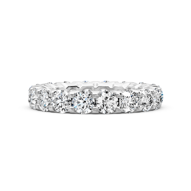 2.00-6.00 CT Round Cut Lab Grown Diamonds - Eternity Rings
