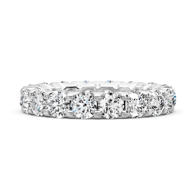 2.00-6.00 CT Round Cut Lab Grown Diamonds - Eternity Rings