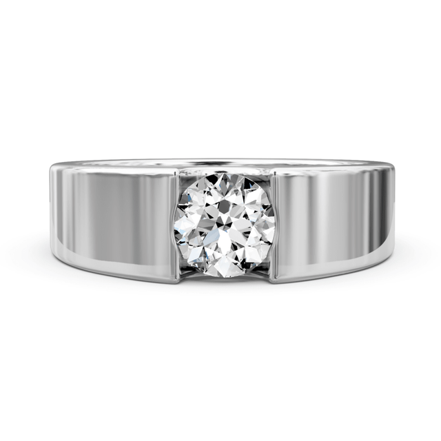 0.35-1.50 CT Round Cut Natural Diamonds - Solitaire Rings
