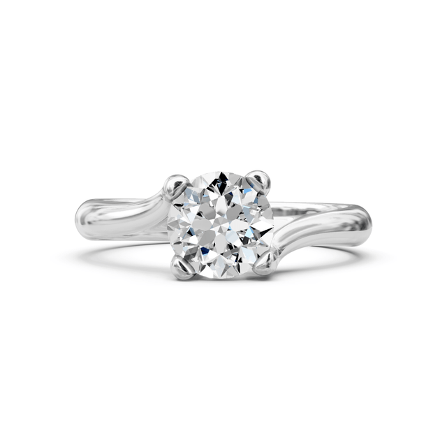 0.35-1.50 CT Round Cut Natural Diamonds - Solitaire Rings