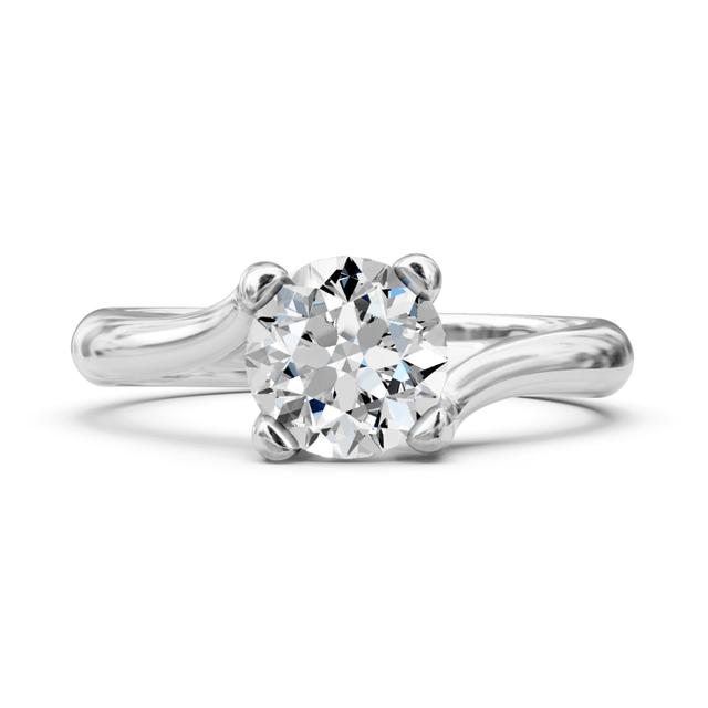 0.35-1.50 CT Round Cut Natural Diamonds - Solitaire Rings