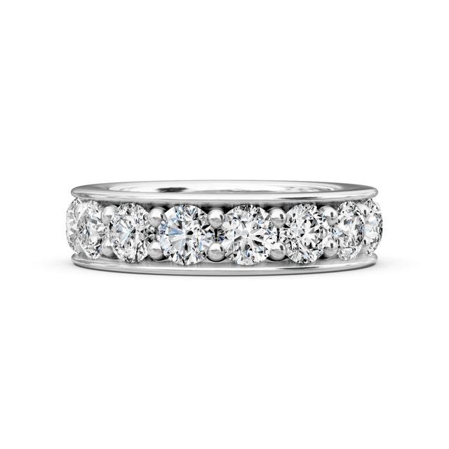 0.50-2.00 CT Round Cut Natural Diamonds - Eternity Rings