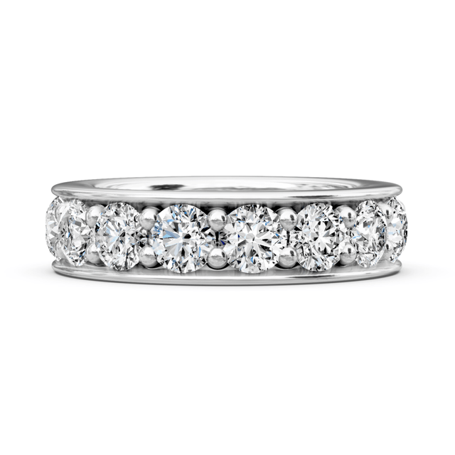 0.50-2.00 CT Round Cut Natural Diamonds - Eternity Rings