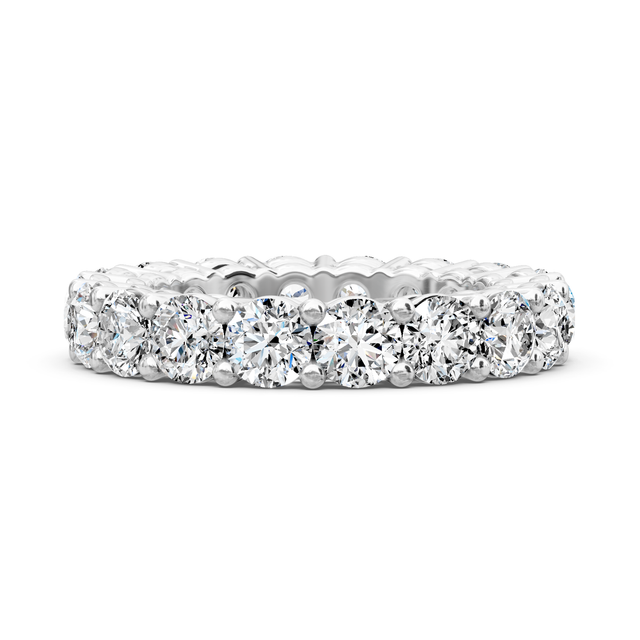 2.50-6.00 CT Round Cut Lab Grown Diamonds - Eternity Rings