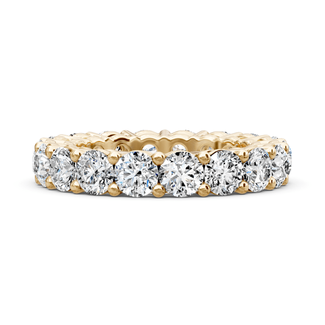 2.50-6.00 CT Round Cut Natural Diamonds - Eternity Rings