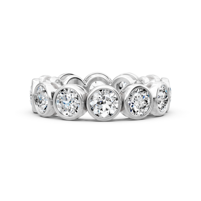 1.50-5.00 CT Round Cut Lab Grown Diamonds - Eternity Rings
