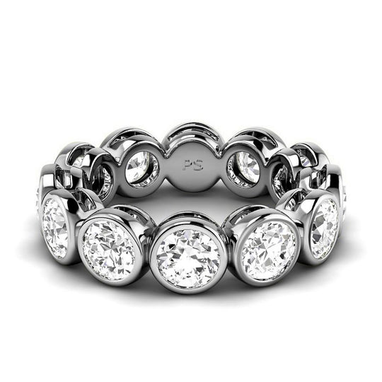 1.50-5.00 CT Round Cut Diamonds - Eternity Ring