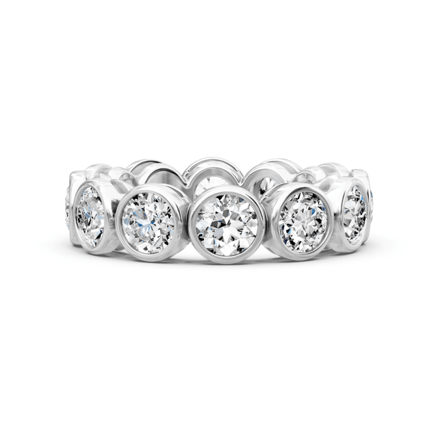 1.50-5.00 CT Round Cut Natural Diamonds - Eternity Rings