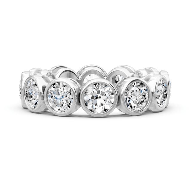 1.50-5.00 CT Round Cut Natural Diamonds - Eternity Rings