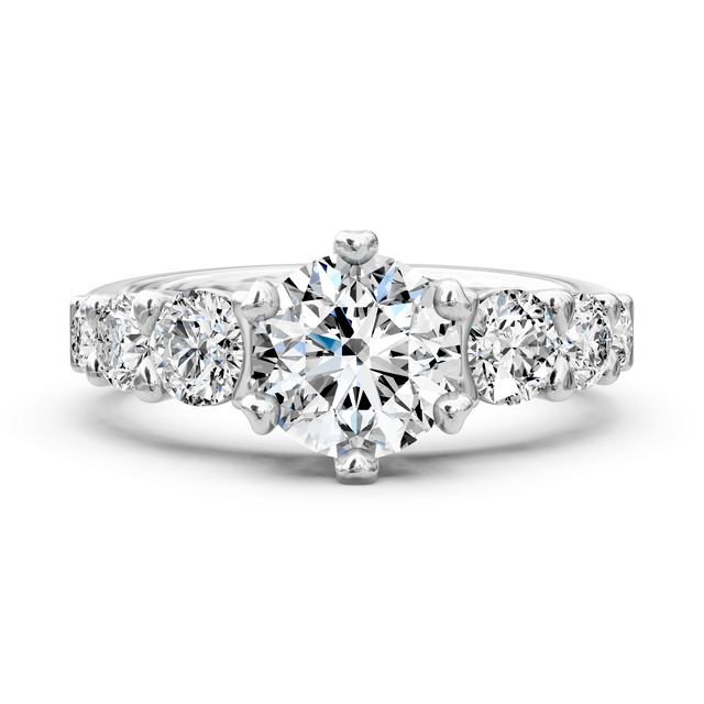 1.55-7.05 CT Round Cut Lab Grown Diamonds - Engagement Ring