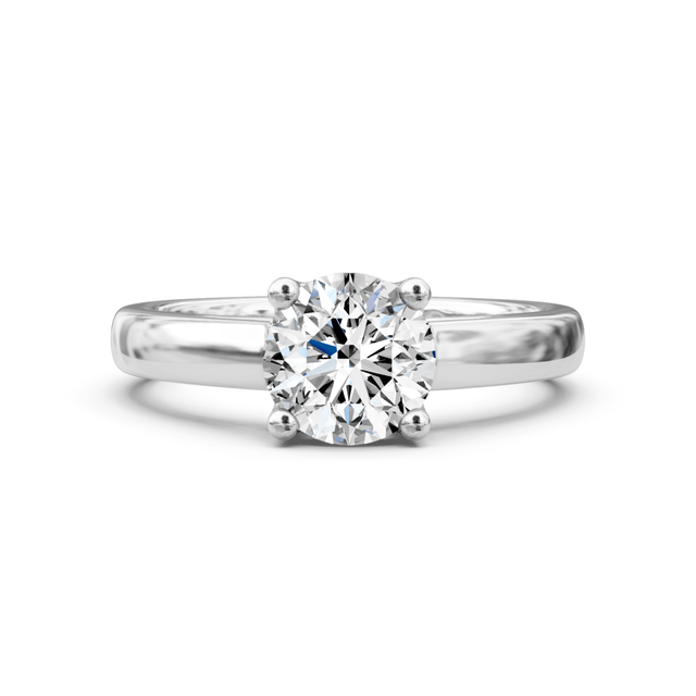 0.35-1.50 CT Round Cut Natural Diamonds - Solitaire Rings