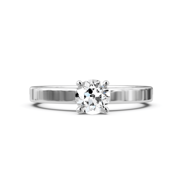 0.35-1.50 CT Round Cut Natural Diamonds - Solitaire Rings