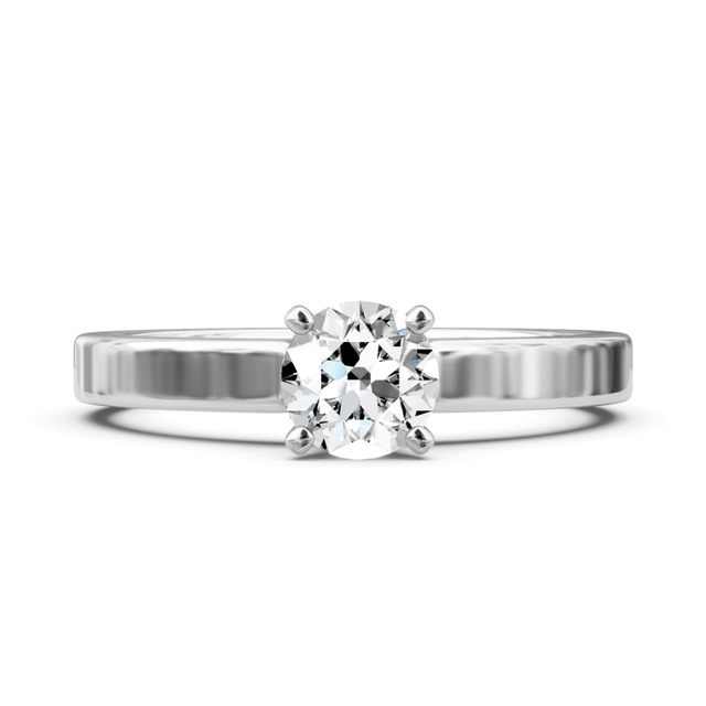 0.35-1.50 CT Round Cut Natural Diamonds - Solitaire Rings