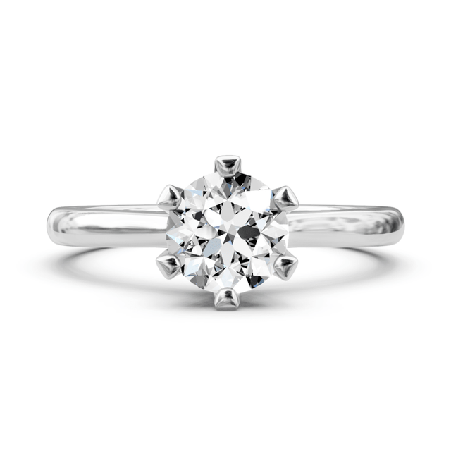 0.50-6.00 CT Round Cut Lab Grown Diamonds - Solitaire Rings