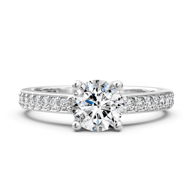 0.60-1.75 CT Round Cut Natural Diamonds - Engagement Ring