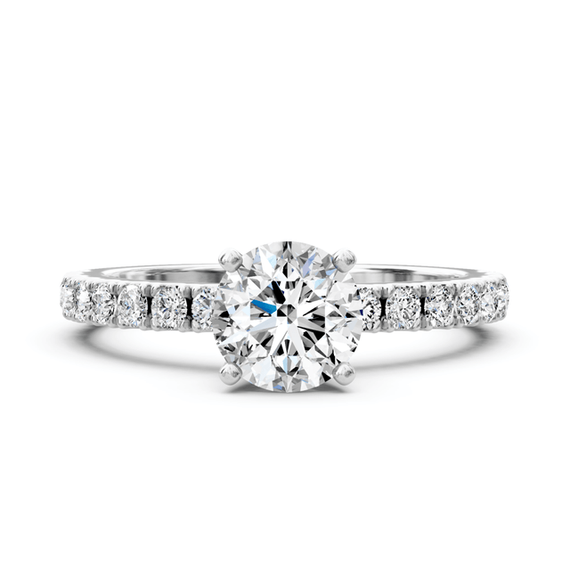 0.75-1.90 CT Round Cut Natural Diamonds - Engagement Ring