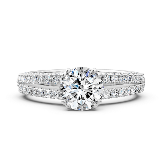 1.20-6.70 CT Round Cut Lab Grown Diamonds - Engagement Ring