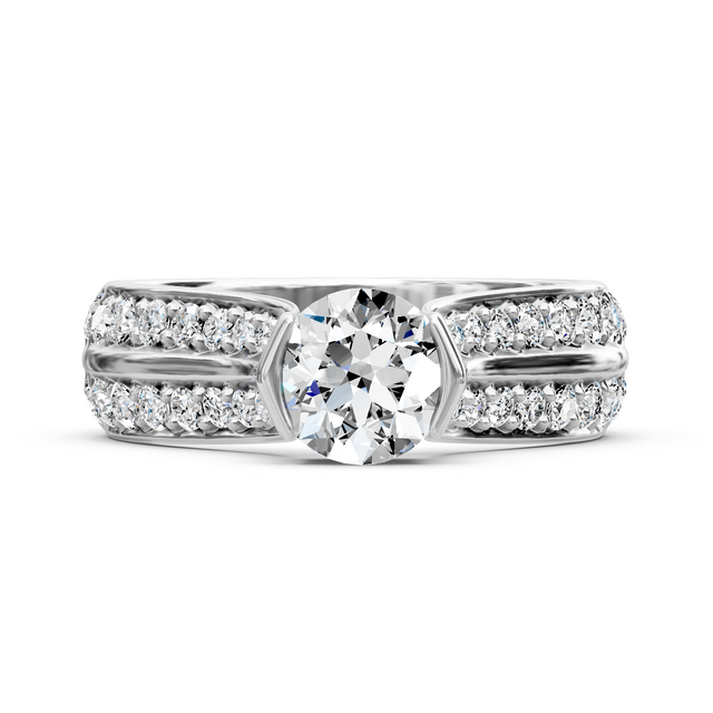 1.15-6.65 CT Round Cut Lab Grown Diamonds - Engagement Ring