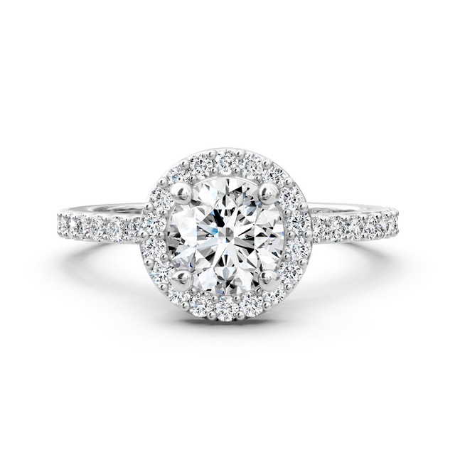 0.90-6.40 CT Round Cut Lab Grown Diamonds - Engagement Ring