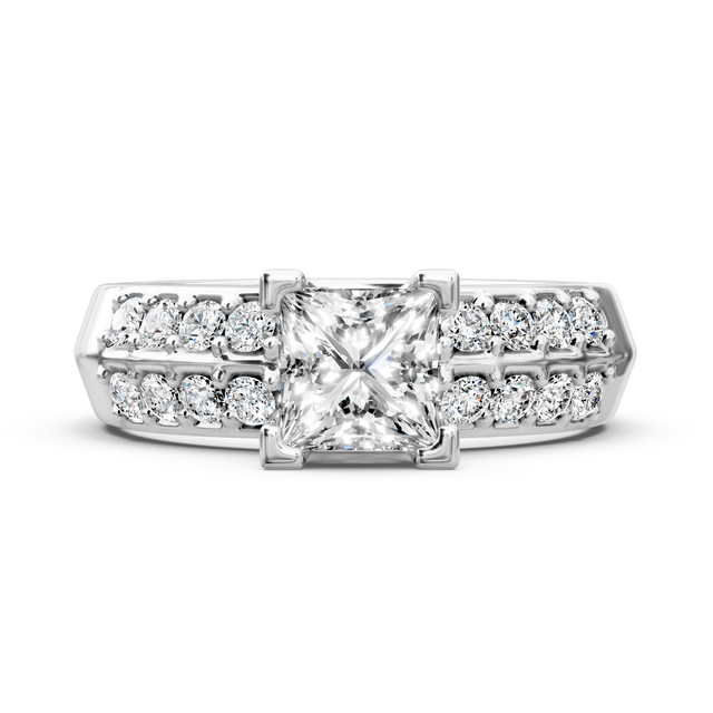 0.85-6.35 CT Round Cut Lab Grown Diamonds - Engagement Ring