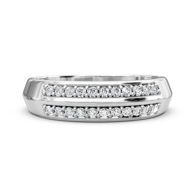 0.45 CT Round Cut Natural Diamonds - Wedding Band