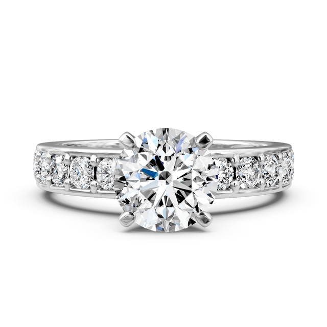 1.25-6.75 CT Round Cut Lab Grown Diamonds - Engagement Ring
