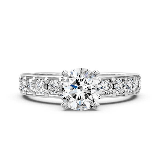 1.15-2.30 CT Round Cut Natural Diamonds - Engagement Ring