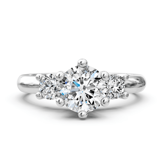 0.75-1.90 CT Round Cut Natural Diamonds - Engagement Ring