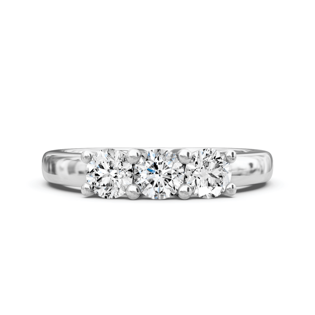 0.60 CT Round Cut Natural Diamonds - Wedding Band