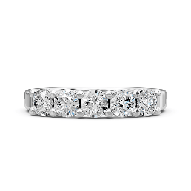 1.50 CT Round Cut Natural Diamonds - Wedding Band