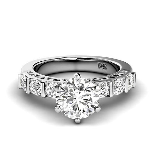 1.15 - 6.65 CT Round Cut Diamonds - Engagement Ring - Primestyle.com