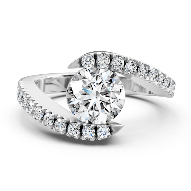 0.80-6.30 CT Round Cut Lab Grown Diamonds - Engagement Ring