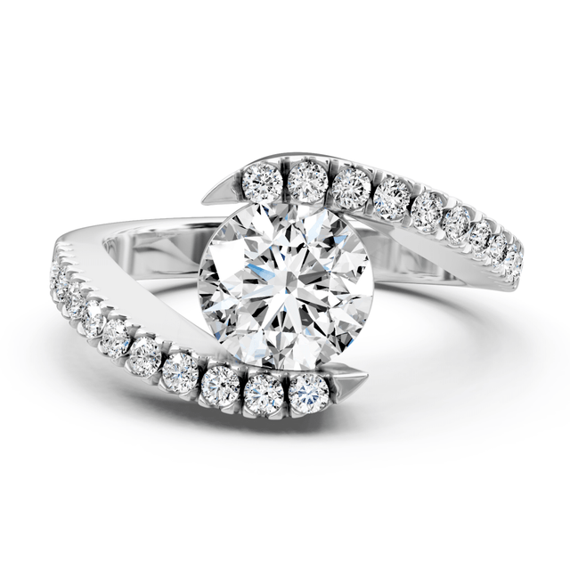 0.65-1.80 CT Round Cut Natural Diamonds - Engagement Ring
