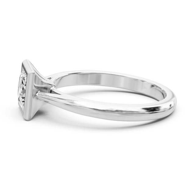 0.35-1.50 CT Princess Cut Natural Diamonds - Solitaire Rings
