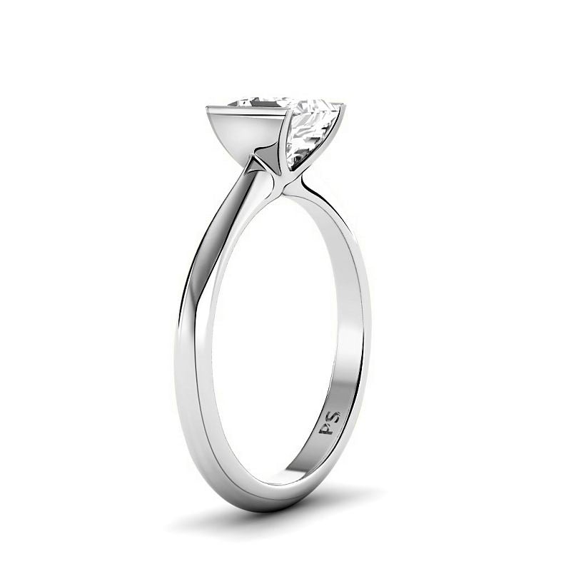 0.35-1.50 CT Princess Cut Diamonds - Solitaire Ring