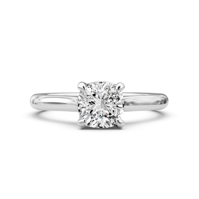 0.35-1.50 CT Cushion Cut Natural Diamonds - Solitaire Rings