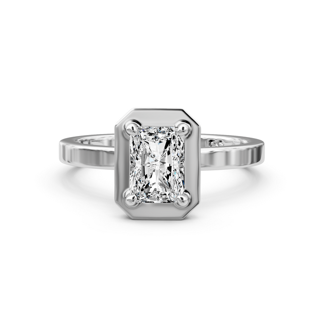 0.35-1.50 CT Radiant Cut Natural Diamonds - Solitaire Rings