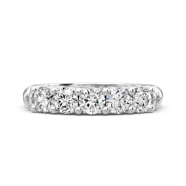 0.80 CT Round Cut Natural Diamonds - Wedding Band