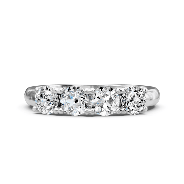 0.85 CT Round Cut Natural Diamonds - Wedding Band