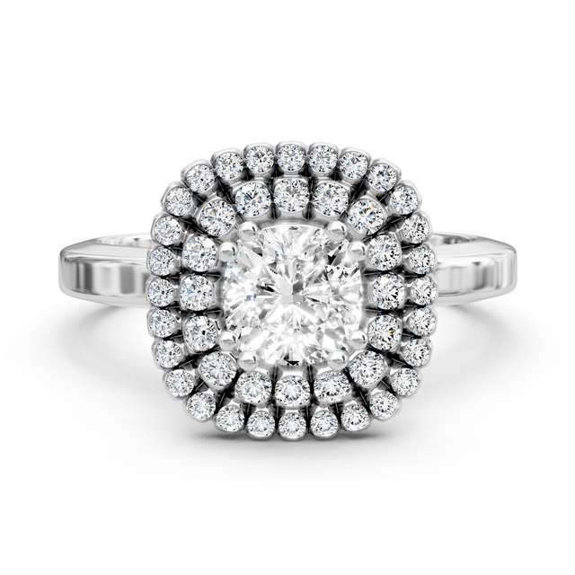 0.84-6.34 CT Cushion & Round Cut Lab Grown Diamonds - Engagement Ring