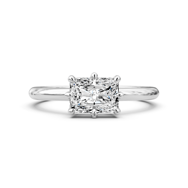 0.35-1.50 CT Radiant Cut Natural Diamonds - Solitaire Rings