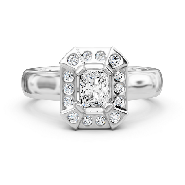 0.66-6.16 CT Radiant & Round Cut Lab Grown Diamonds - Engagement Ring
