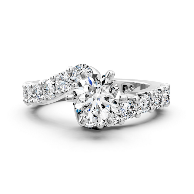 1.80-7.30 CT Emerald & Round Cut Lab Grown Diamonds - Engagement Ring