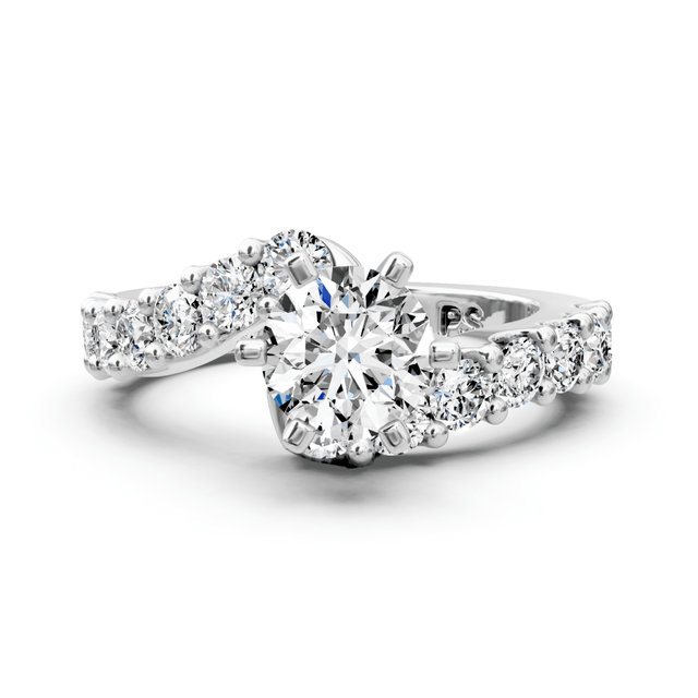 1.65-2.80 CT Emerald & Round Cut Natural Diamonds - Engagement Ring