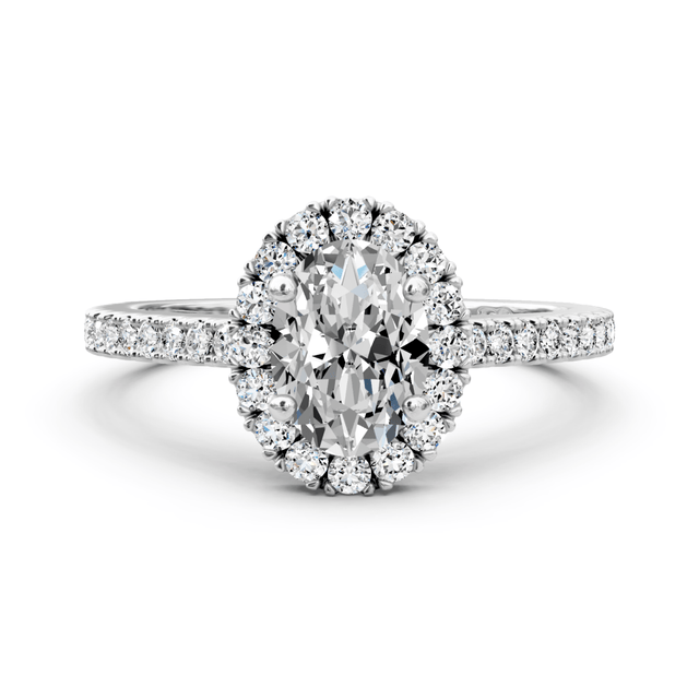 0.72-1.87 CT Oval & Round Cut Natural Diamonds - Engagement Ring