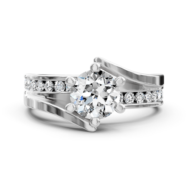 0.85-6.35 CT Round Cut Lab Grown Diamonds - Engagement Ring