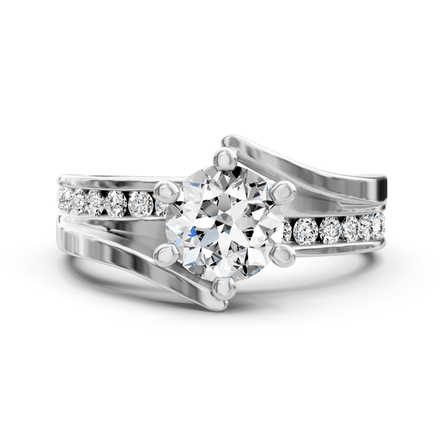 0.70-1.85 CT Round Cut Natural Diamonds - Engagement Ring
