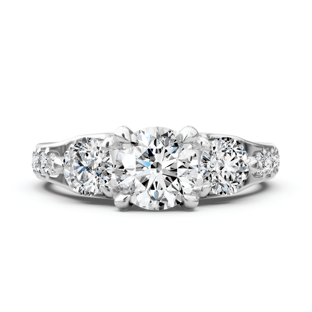 1.40-2.55 CT Round Cut Natural Diamonds - Engagement Ring