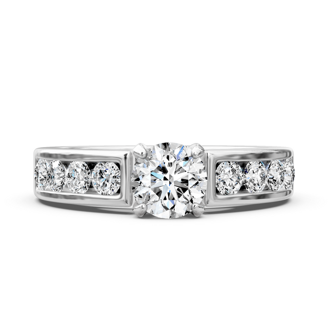 0.95-6.45 CT Round Cut Lab Grown Diamonds - Engagement Ring